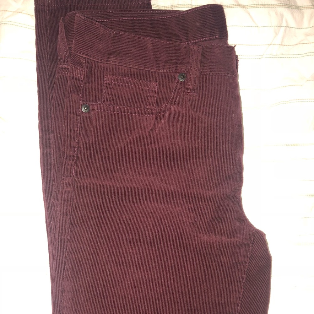JCREW Maroon Corduroy Pants